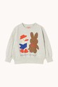 Tinycottons bluza bawełniana dziecięca READERS GRAPHIC SWEATSHIRT SS25.103 beżowy SS25
