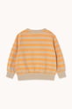 Chlapec Detská bavlnená mikina Tinycottons STRIPES SWEATSHIRT SS25.125 oranžová