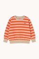 Dětská bavlněná mikina Tinycottons STRIPES SWEATSHIRT SS25.125 oranžová SS25