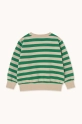 Chłopiec Tinycottons bluza bawełniana dziecięca STRIPES SWEATSHIRT SS25.125 zielony