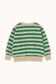 Chlapec Detská bavlnená mikina Tinycottons STRIPES SWEATSHIRT SS25.125 zelená