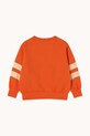 Fiú Tinycottons gyerek melegítőfelső pamutból STRIPES LOGO SWEATSHIRT SS25.155 narancssárga