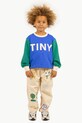 Παιδική βαμβακερή μπλούζα Tinycottons COLOR BLOCK SWEATSHIRT μπλε SS25.161