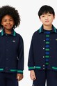 Детская хлопковая кофта Lacoste хлопок тёмно-синий SJ8403