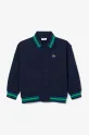 Детская хлопковая кофта Lacoste SJ8403 тёмно-синий SS25