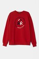 United Colors of Benetton hanorac de bumbac pentru copii print rosu 3J68C10N2.G.Seasonal