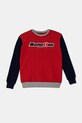 United Colors of Benetton hanorac de bumbac pentru copii print rosu 3J68C10N2.G.Seasonal