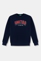 United Colors of Benetton hanorac de bumbac pentru copii print bleumarin 3J68C10N2.G.Seasonal