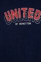 United Colors of Benetton hanorac de bumbac pentru copii 3J68C10N2.G.Seasonal bleumarin SS25