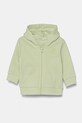 United Colors of Benetton hanorac de bumbac pentru bebelusi uni verde 3J70A5017.W.Season.PPYA