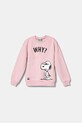 United Colors of Benetton hanorac de bumbac pentru copii print roz 3UNIC10NF.G.Seasonal