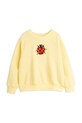 Mini Rodini bluza bawełniana dziecięca Ladybugs 2522010923 żółty SS25
