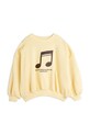 Mini Rodini bluza bawełniana dziecięca Note 2522011623 żółty SS25