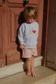 Konges Sløjd bluza bawełniana dziecięca RHW X KS JACK SWEAT OCS aplikacja szary KS103603