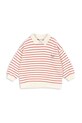 Konges Sløjd bluza bawełniana dziecięca RHW X KS LARGO SWEAT GOTS KS103608 czerwony SS25