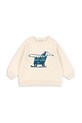 Konges Sløjd bluza bawełniana dziecięca RHW X KS ROLLER SWEAT OCS KS103619 beżowy SS25