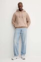 Bavlněná mikina Tommy Jeans DM0DM20258 hnědá SS25