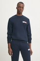 Tommy Jeans hanorac de bumbac print bleumarin DM0DM20341