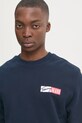 Tommy Jeans hanorac de bumbac bleumarin DM0DM20341
