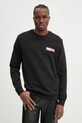 Tommy Jeans bluza bawełniana nadruk czarny DM0DM20341