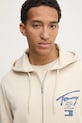 Бавовняна кофта Tommy Jeans бежевий DM0DM21101