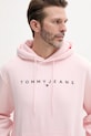 Odzież Tommy Jeans bluza DM0DM20746 różowy