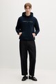 Tommy Jeans mikina s kapucňou pánska s bavlnou DM0DM20746 tmavomodrá AA00