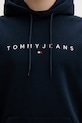 Tommy Jeans mikina s kapucňou pánska s bavlnou DM0DM20746 tmavomodrá