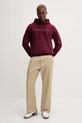 Mikina Tommy Jeans DM0DM20746 burgundské SS25
