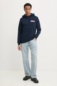 Детская хлопковая кофта Tommy Jeans DM0DM20257 тёмно-синий SS25