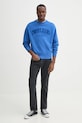 Бавовняна кофта Tommy Jeans DM0DM20262 фіолетовий SS25