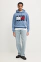 Mikina Tommy Jeans DM0DM21174 modrá SS25