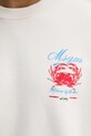 Хлопковая кофта MSGM 3840MM115.257099 бежевый