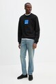 Karl Lagerfeld Jeans hanorac de bumbac A1M20002 negru SS25