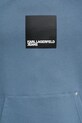 Хлопковая кофта Karl Lagerfeld Jeans A1M20003 голубой