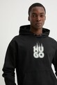 Бавовняна кофта HUGO чорний 50530428