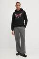 HUGO bluza bawełniana 50530580 czarny SS25