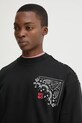 HUGO hanorac de bumbac negru 50532094
