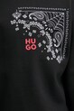 HUGO hanorac de bumbac 50532094 negru
