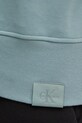 Bavlněná mikina Calvin Klein Jeans J30J326748 tyrkysová