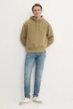 Bavlnená mikina Calvin Klein Jeans J30J326748 zelená SS25