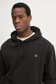 Βαμβακερή μπλούζα Calvin Klein Jeans μαύρο J30J326748