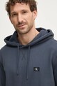 Bavlněná mikina Calvin Klein Jeans modrá J30J327113