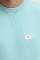 Calvin Klein Jeans bluza bawełniana J30J327115 turkusowy