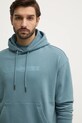 Bavlnená mikina Calvin Klein tyrkysová K10K113768