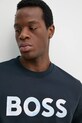 BOSS bluza bawełniana granatowy 50531310