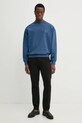 BOSS bluza bawełniana 50533075 niebieski SS25