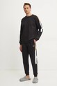 Bavlnená mikina BOSS 50535787 čierna SS25