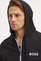 Памучен суичър BOSS черен 50535830