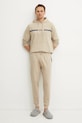 Хлопковая кофта лаунж BOSS 50535854 бежевый SS25